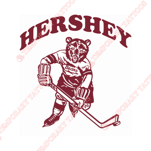 Hershey Bears Customize Temporary Tattoos Stickers NO.9038